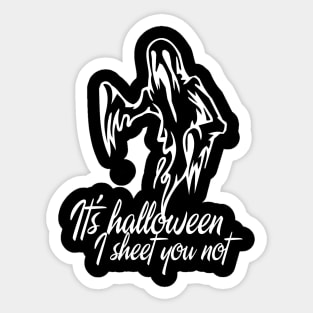 Halloween Ghost Shirt Funny Ghost Face Halloween Sticker